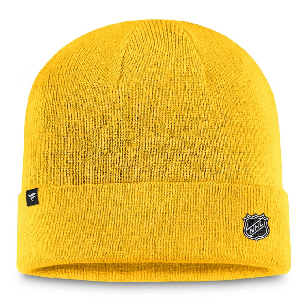 Nashville Predators Fanatics Authentic Pro Cuffed Knit Hat – Gold - NHL 200000498