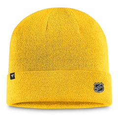 Nashville Predators Fanatics Authentic Pro Cuffed Knit Hat – Gold - NHL 200000498