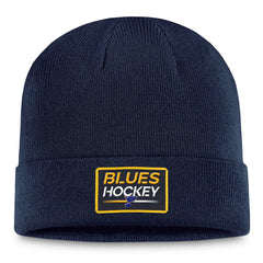 St. Louis Blues Fanatics Authentic Pro Cuffed Knit Hat – Navy - NHL 200000506