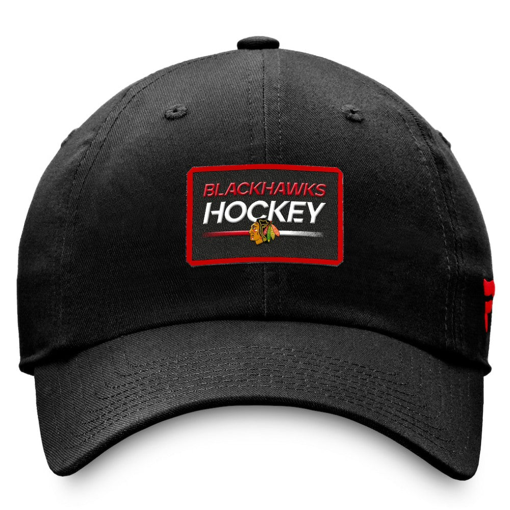Chicago Blackhawks Fanatics Authentic Pro Prime Adjustable Hat – Black - NHL 200000521