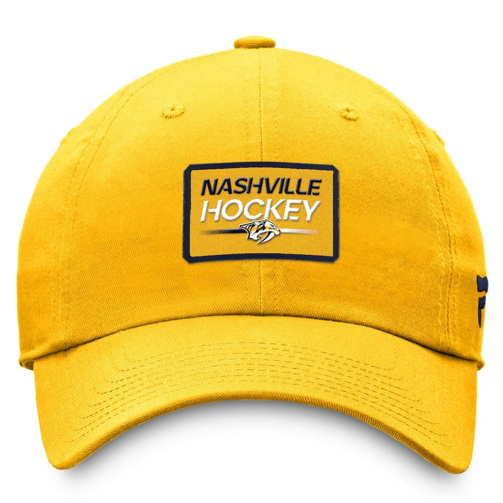 Nashville Predators Fanatics Authentic Pro Prime Adjustable Hat – Gold - NHL 200000541