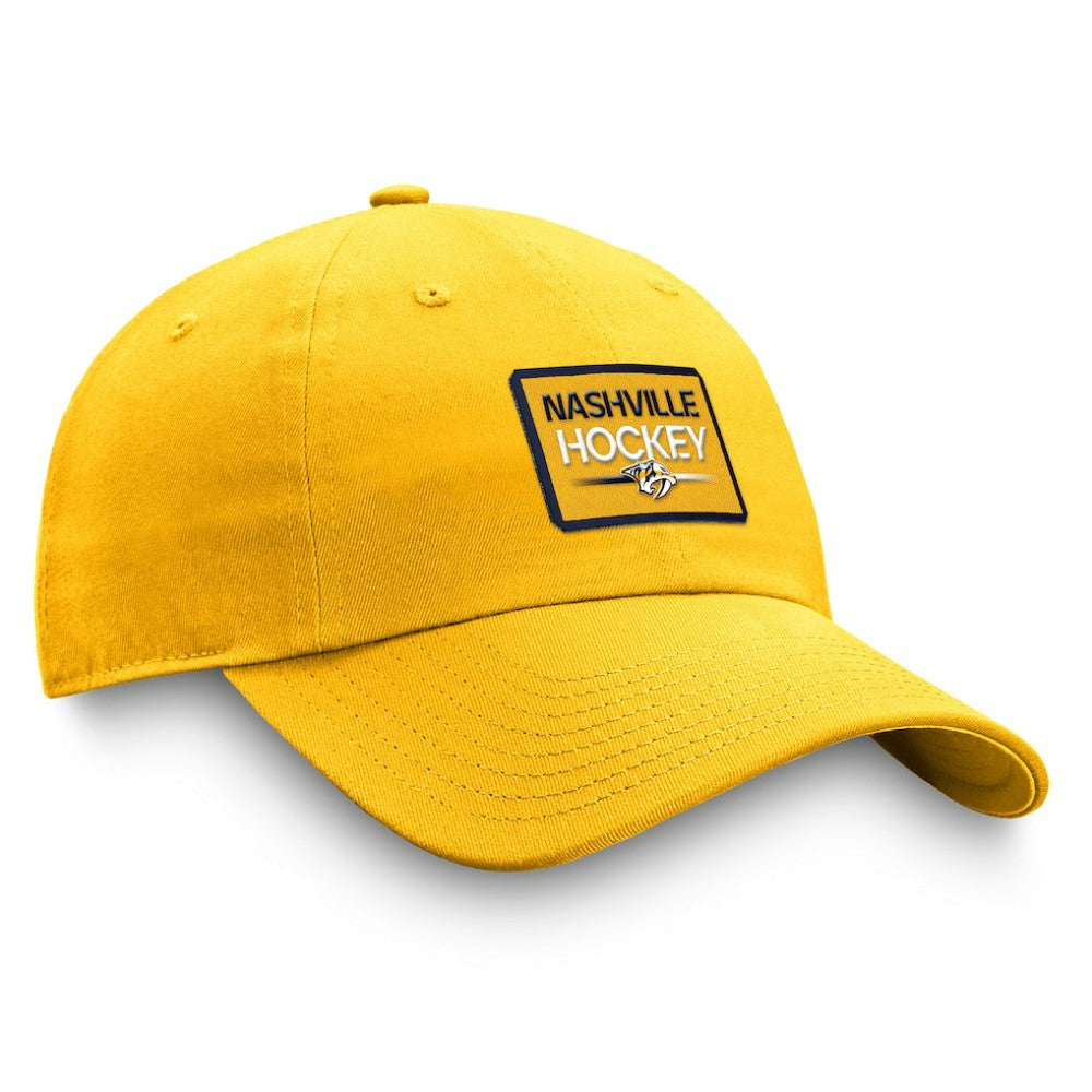 Nashville Predators Fanatics Authentic Pro Prime Adjustable Hat – Gold - NHL 200000541