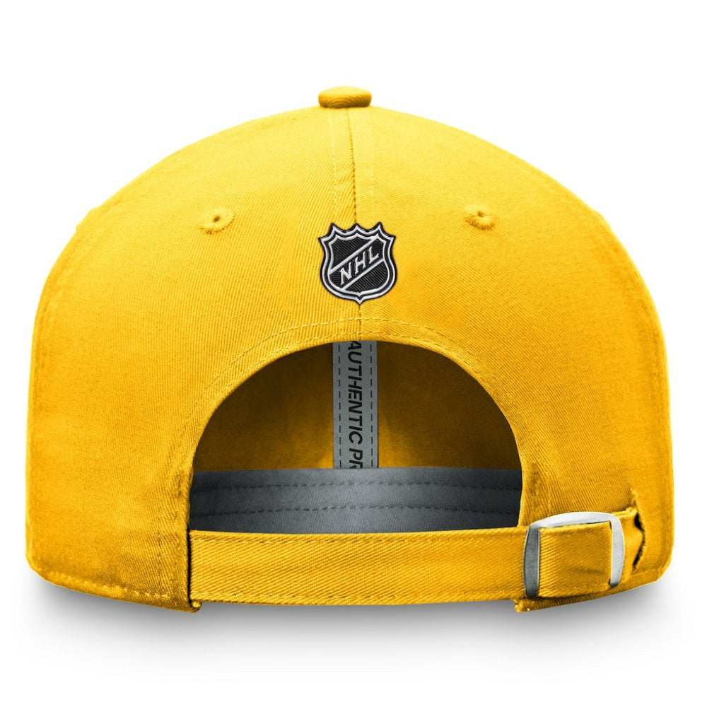 Nashville Predators Fanatics Authentic Pro Prime Adjustable Hat – Gold - NHL 200000541