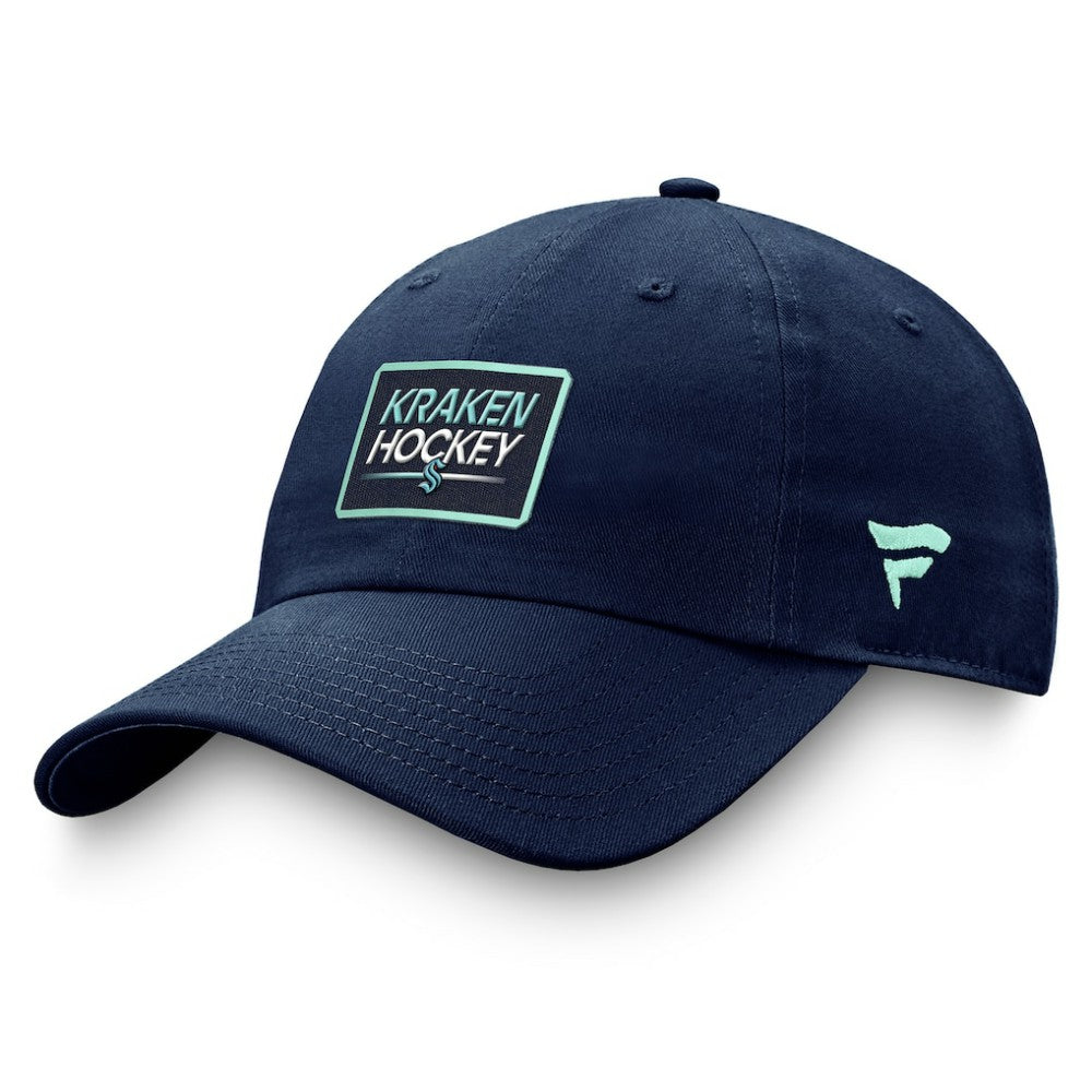 Seattle Kraken Fanatics Authentic Pro Prime Adjustable Hat – Deep Sea Blue - NHL 200000557