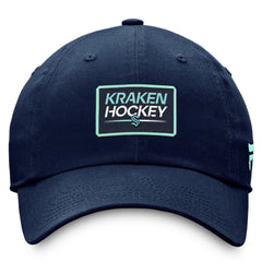 Seattle Kraken Fanatics Authentic Pro Prime Adjustable Hat – Deep Sea Blue - NHL 200000557