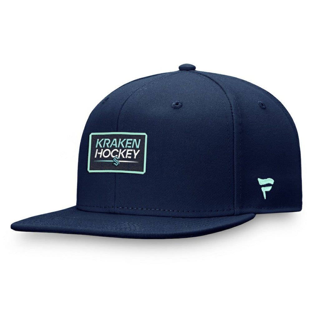 Seattle Kraken Fanatics Authentic Pro Prime Snapback Hat – Deep Sea Blue - NHL 200000558