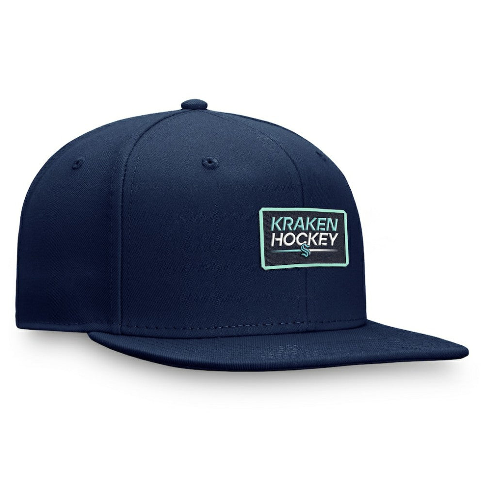 Seattle Kraken Fanatics Authentic Pro Prime Snapback Hat – Deep Sea Blue - NHL 200000558