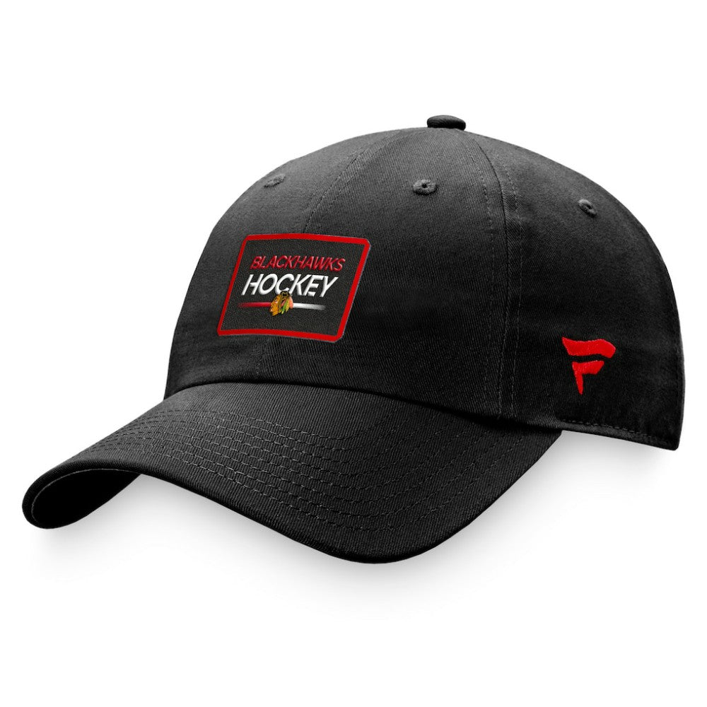 Chicago Blackhawks Fanatics Women's Authentic Pro Rink Adjustable Hat - Black - NHL 200000654