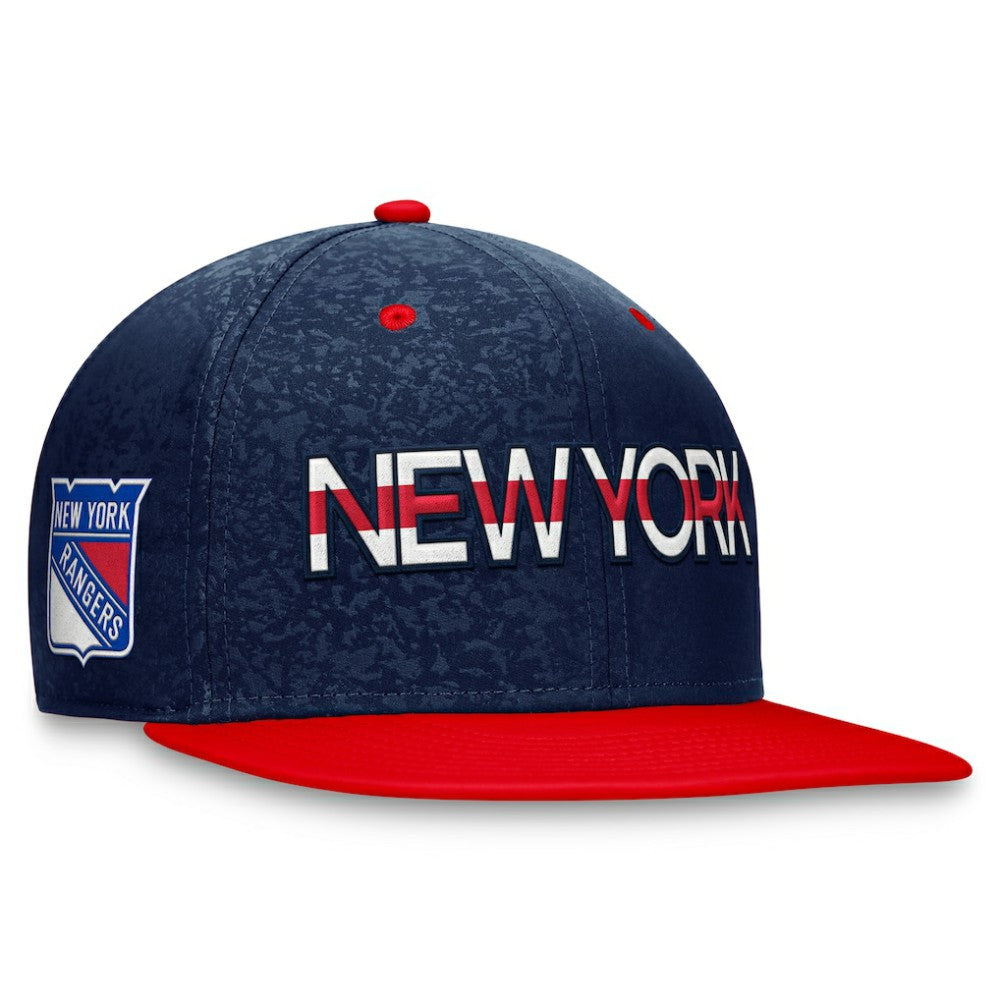 New York Rangers Fanatics Authentic Pro Rink Two-Tone Snapback Hat – Navy/ Red - NHL 200000662