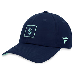 Seattle Kraken Fanatics Authentic Pro Rink Adjustable Hat - Deep Sea Blue - NHL 200000717