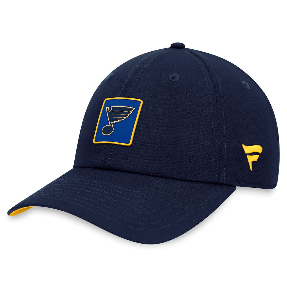 St. Louis Blues Fanatics Authentic Pro Rink Adjustable Hat - Navy - NHL 200000722