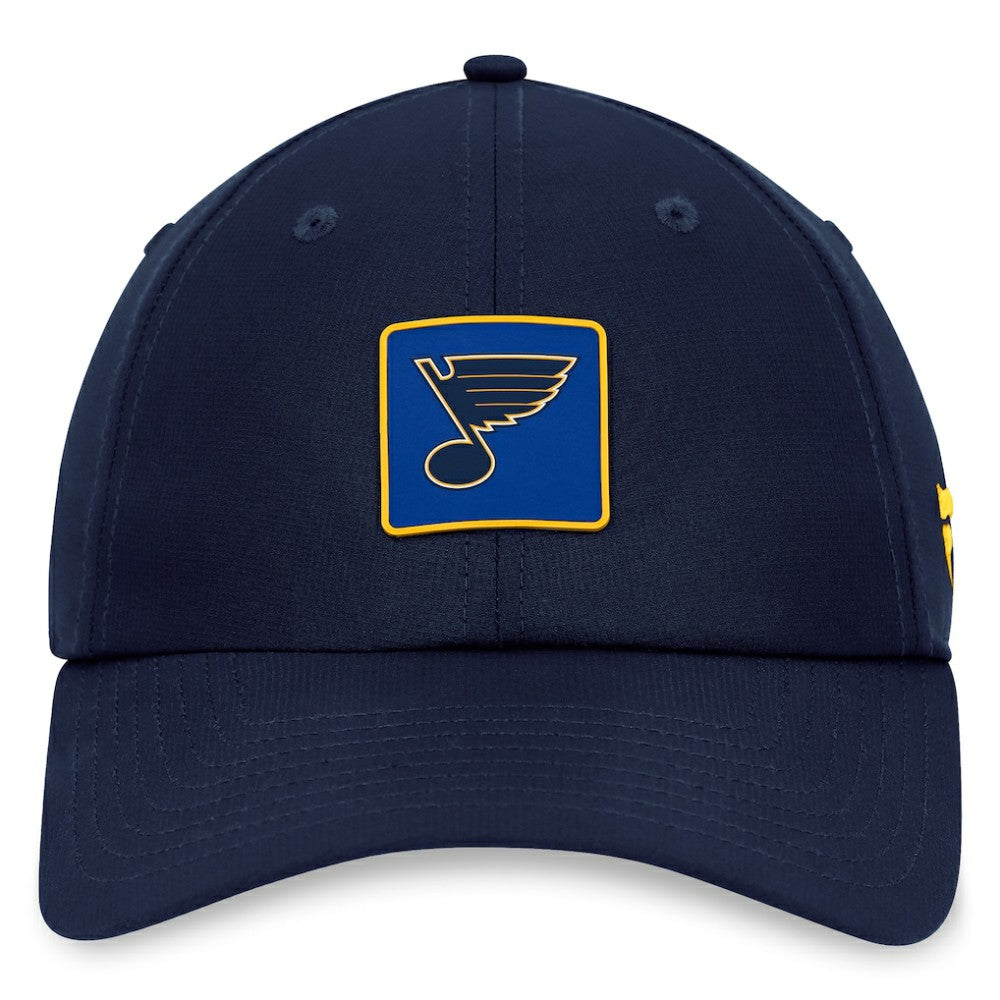 St. Louis Blues Fanatics Authentic Pro Rink Adjustable Hat - Navy - NHL 200000722