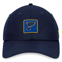 St. Louis Blues Fanatics Authentic Pro Rink Adjustable Hat - Navy - NHL 200000722