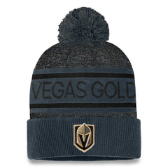 Vegas Golden Knights Fanatics Authentic Pro Cuffed Knit Hat with Pom - Gray - NHL 200000794