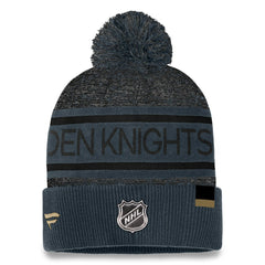 Vegas Golden Knights Fanatics Authentic Pro Cuffed Knit Hat with Pom - Gray - NHL 200000794