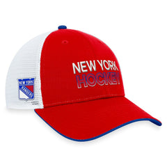 New York Rangers Fanatics Authentic Pro Rink Trucker Adjustable Hat - Red - NHL 200000921