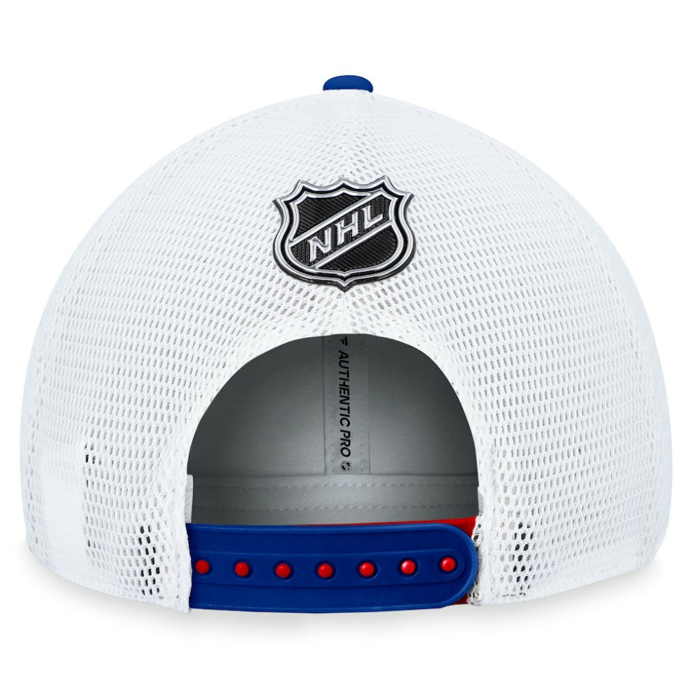 New York Rangers Fanatics Authentic Pro Rink Trucker Adjustable Hat - Red - NHL 200000921