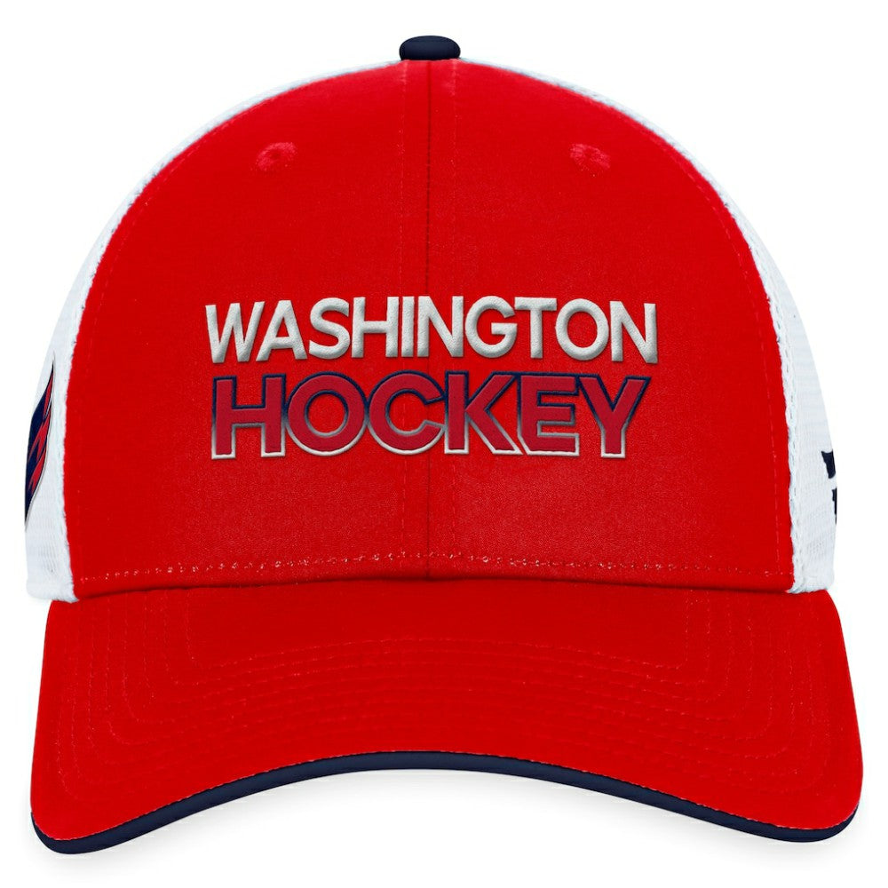 Washington Capitals Fanatics Authentic Pro Rink Trucker Adjustable Hat - Red - NHL 200000940