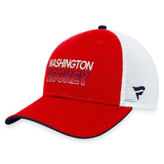 Washington Capitals Fanatics Authentic Pro Rink Trucker Adjustable Hat - Red - NHL 200000940