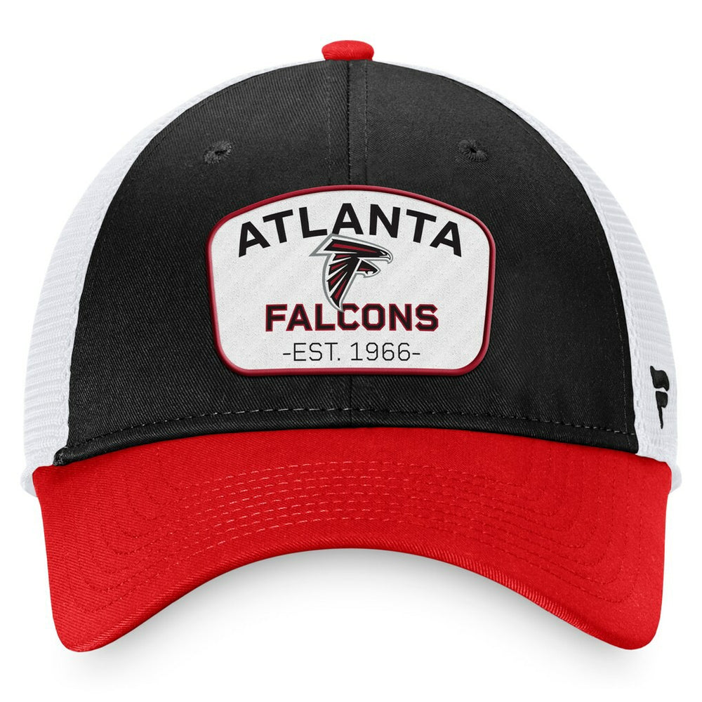 Fanatics Atlanta Falcons Fundamentals Two-Tone Trucker Adjustable Hat Black/White
