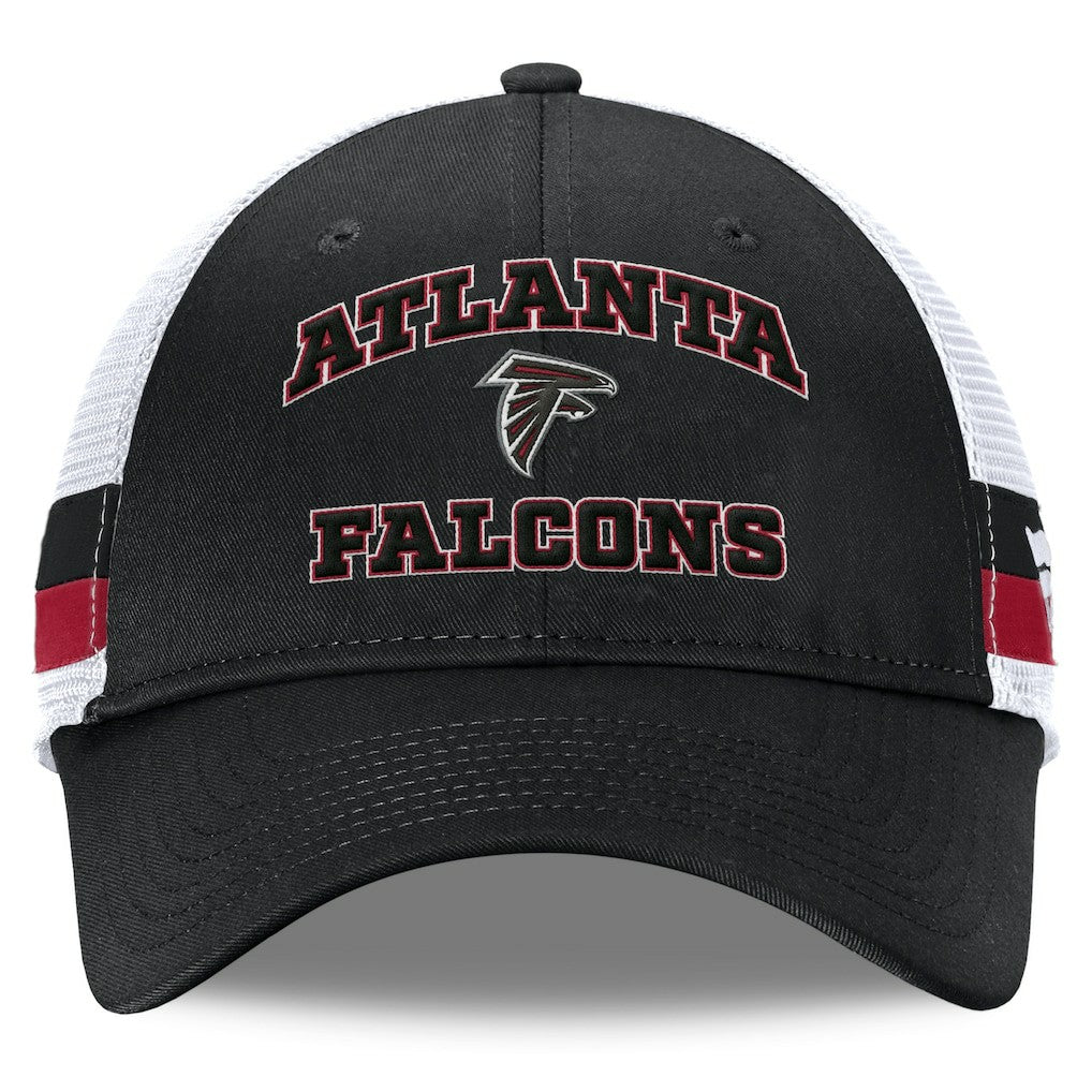 Fanatics Atlanta Falcons Fundamentals Side Stripe Trucker Adjustable Hat Black/White