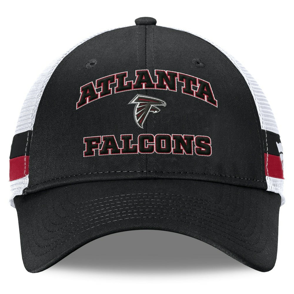 Fanatics Atlanta Falcons Fundamentals Side Stripe Trucker Adjustable Hat Black/White