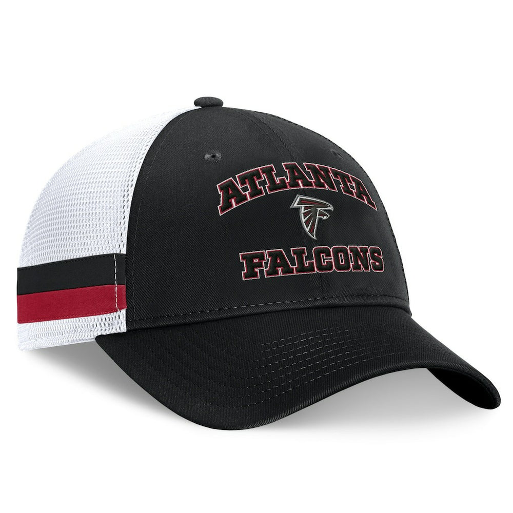 Fanatics Atlanta Falcons Fundamentals Side Stripe Trucker Adjustable Hat Black/White
