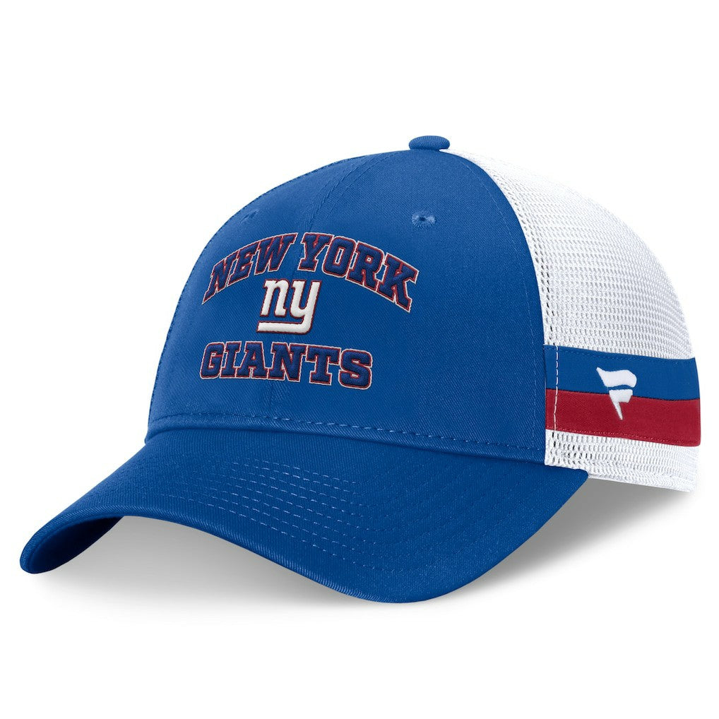 Fanatics New York Giants Fundamentals Side Stripe Trucker Adjustable Hat Royal/White