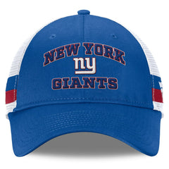 Fanatics New York Giants Fundamentals Side Stripe Trucker Adjustable Hat Royal/White