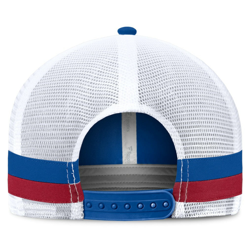 Fanatics New York Giants Fundamentals Side Stripe Trucker Adjustable Hat Royal/White