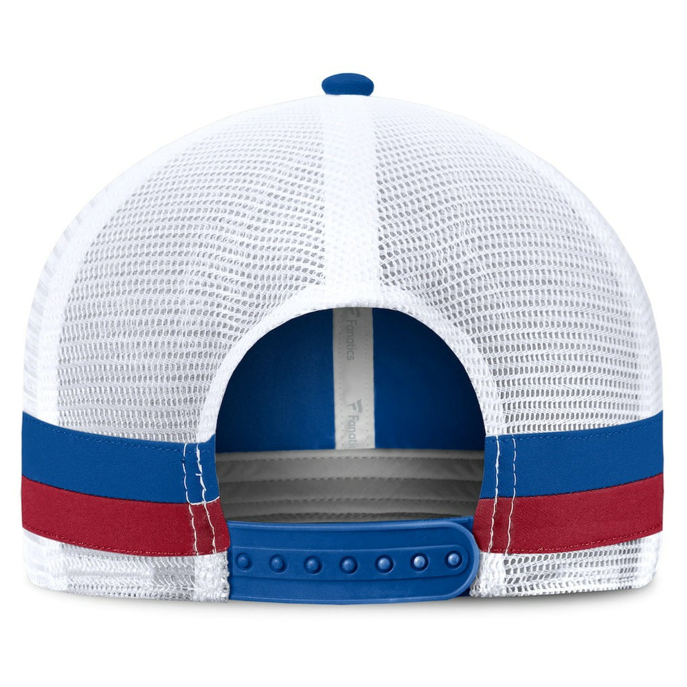 Fanatics New York Giants Fundamentals Side Stripe Trucker Adjustable Hat Royal/White