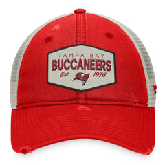 Fanatics Tampa Bay Buccaneers Heritage Patch Trucker Adjustable Hat Red/Natural