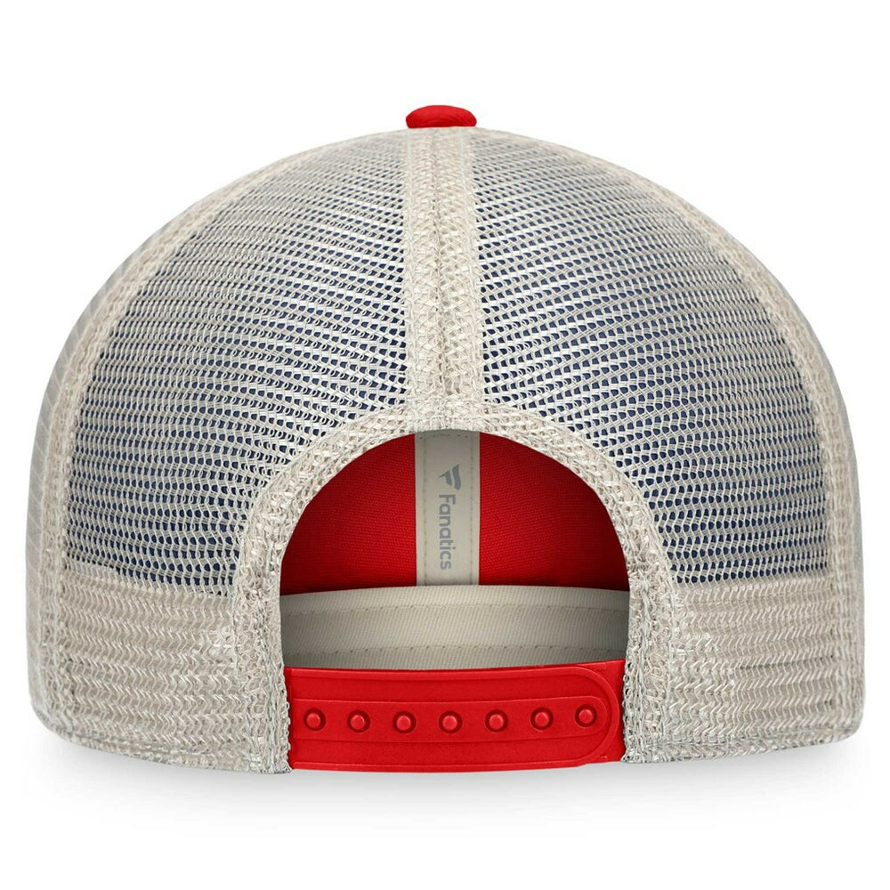 Fanatics Tampa Bay Buccaneers Heritage Patch Trucker Adjustable Hat Red/Natural