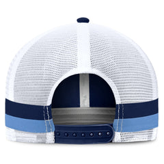 Fanatics Tennessee Titans Fundamentals Side Stripe Trucker Adjustable Hat Navy/White