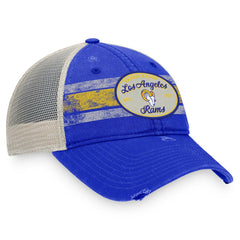 Fanatics Los Angeles Rams Heritage Trucker Adjustable Hat Royal/Natural