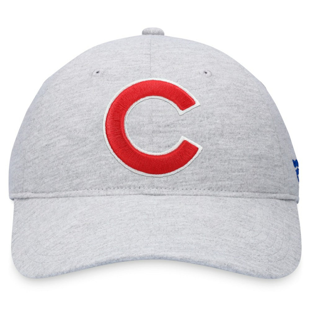 Chicago Cubs Fanatics Logo Adjustable Hat - Heather Gray - Fanatics on Sale