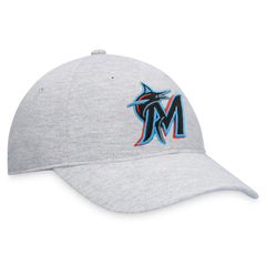 Miami Marlins Fanatics Logo Adjustable Hat - Heather Gray - Fanatics on Sale
