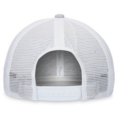Boston Red Sox Fanatics Logo Trucker Adjustable Hat - Heather Gray/White - Fanatics Lifestyle