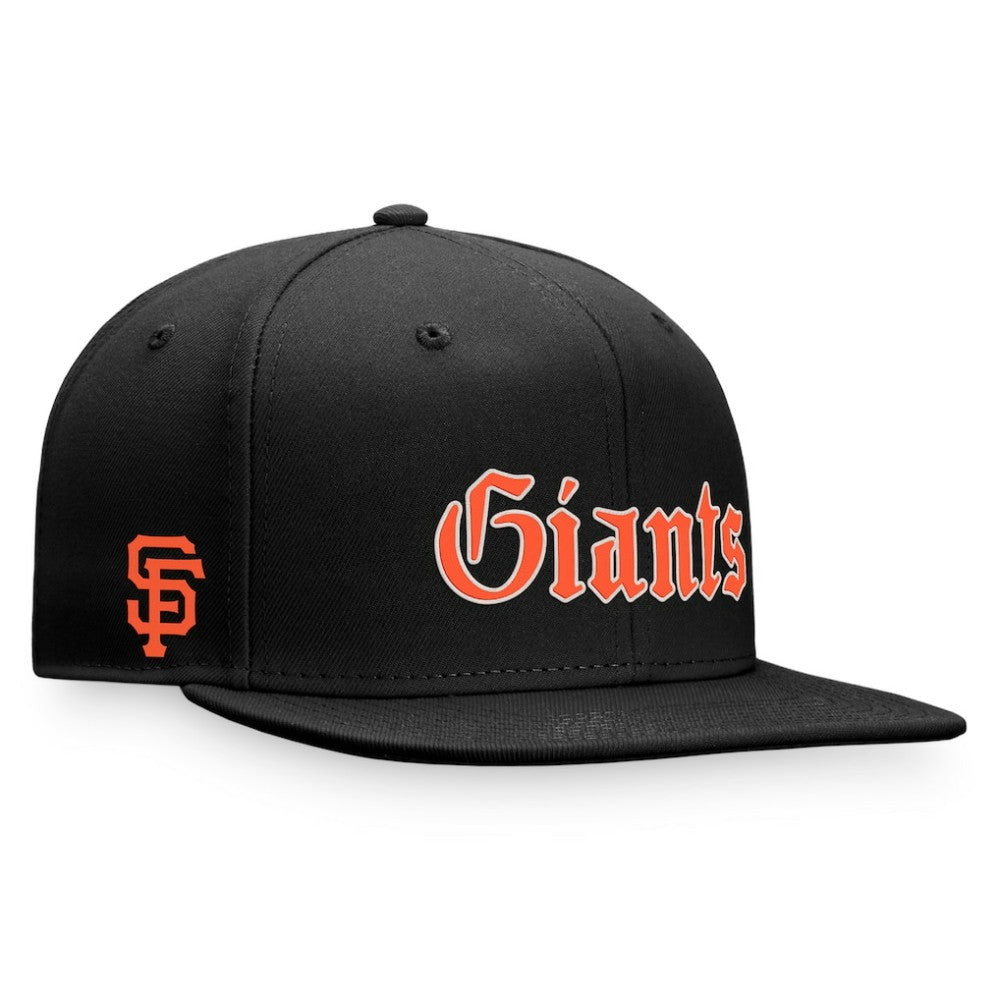San Francisco Giants Fanatics Gothic Script Fitted Hat - Black - Fanatics on Sale