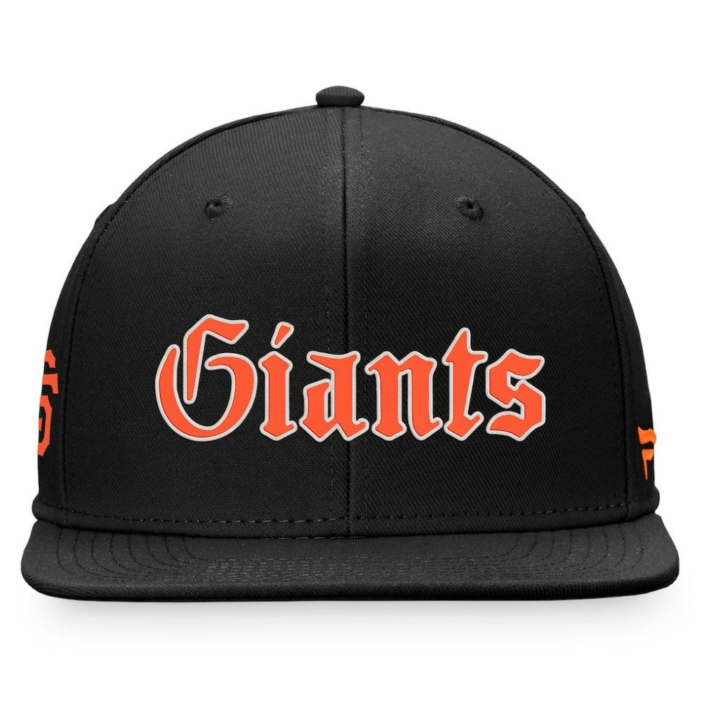 San Francisco Giants Fanatics Gothic Script Fitted Hat - Black - Fanatics on Sale