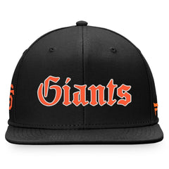 San Francisco Giants Fanatics Gothic Script Fitted Hat - Black - Fanatics on Sale