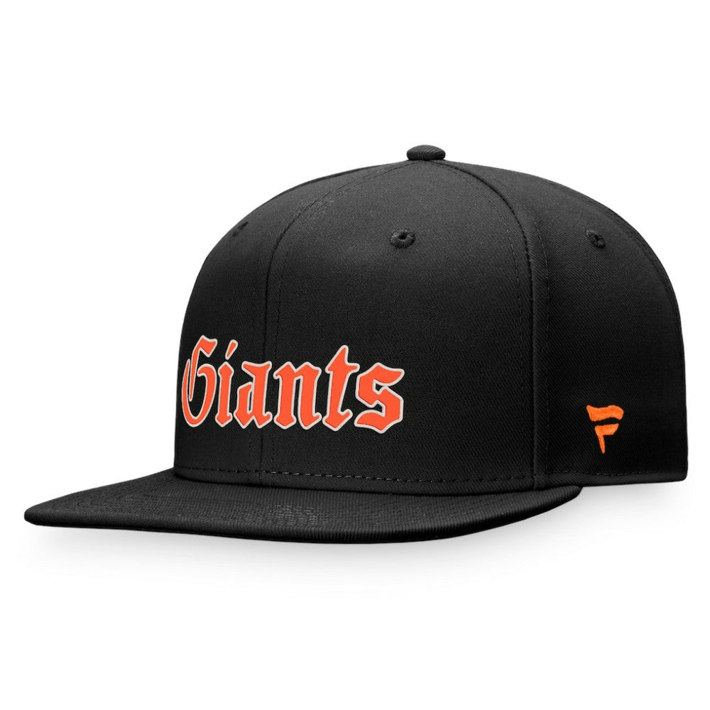 San Francisco Giants Fanatics Gothic Script Fitted Hat - Black - Fanatics on Sale
