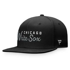 Chicago White Sox Fanatics Script Snapback Hat - Black - Fanatics Discount