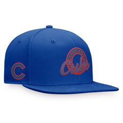 Chicago Cubs Fanatics Circle Script Snapback Hat - Royal - Fanatics Lifestyle