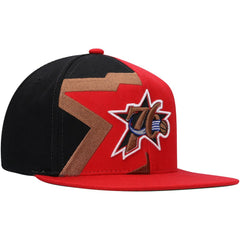 Philadelphia 76ers Hardwood Classics Retroline Snapback Hat Red | Mitchell & Ness