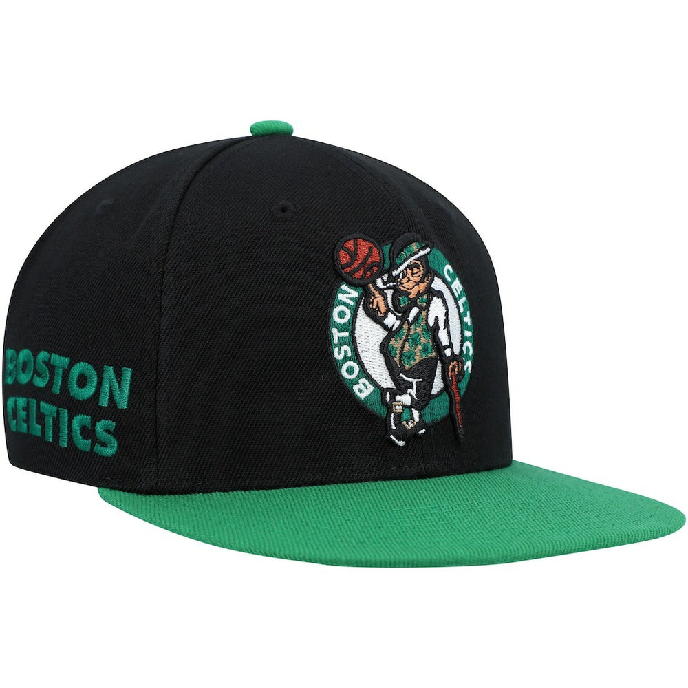 Boston Celtics Side Core 2.0 Snapback Hat Black/Green | Mitchell & Ness Near Me