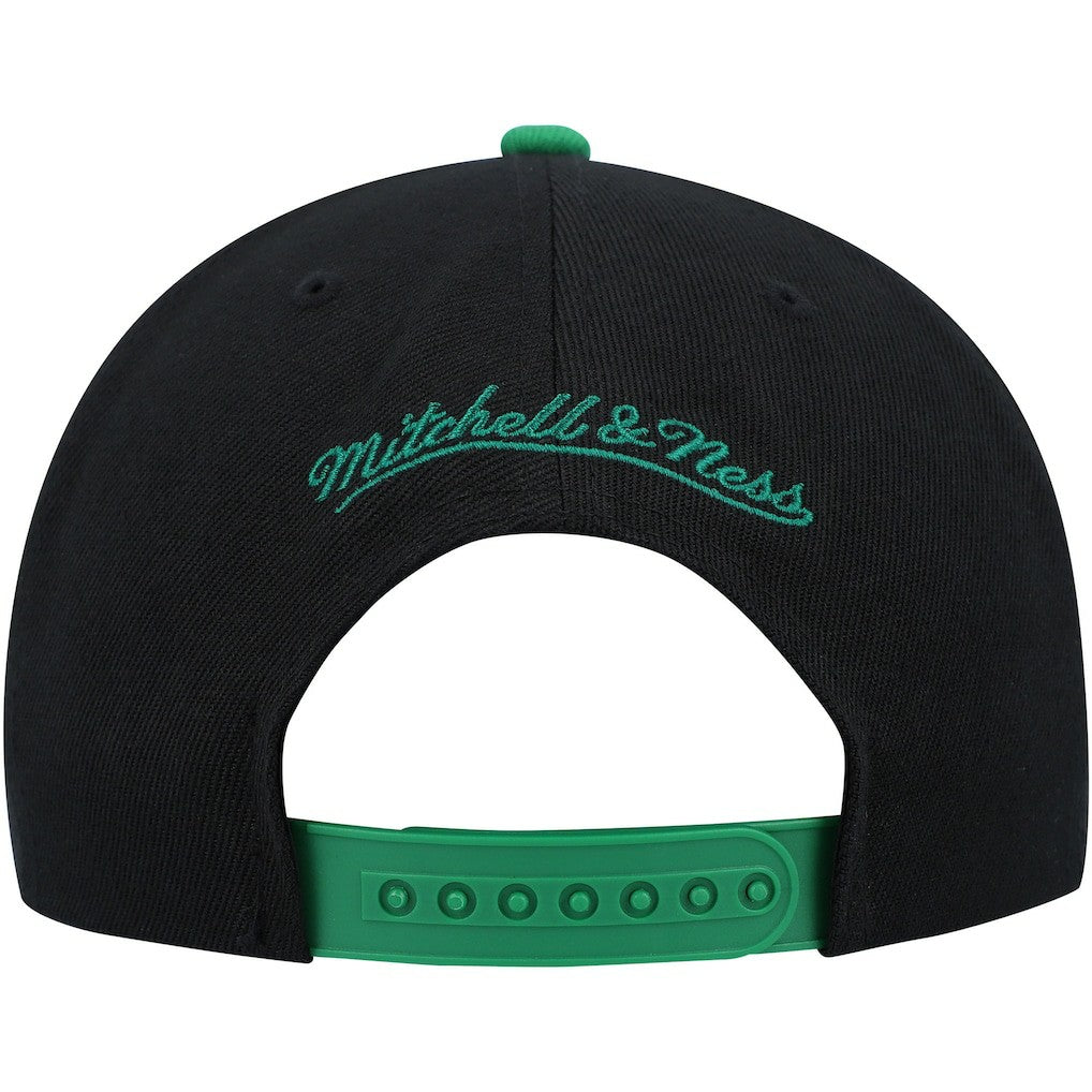 Boston Celtics Side Core 2.0 Snapback Hat Black/Green | Mitchell & Ness Near Me
