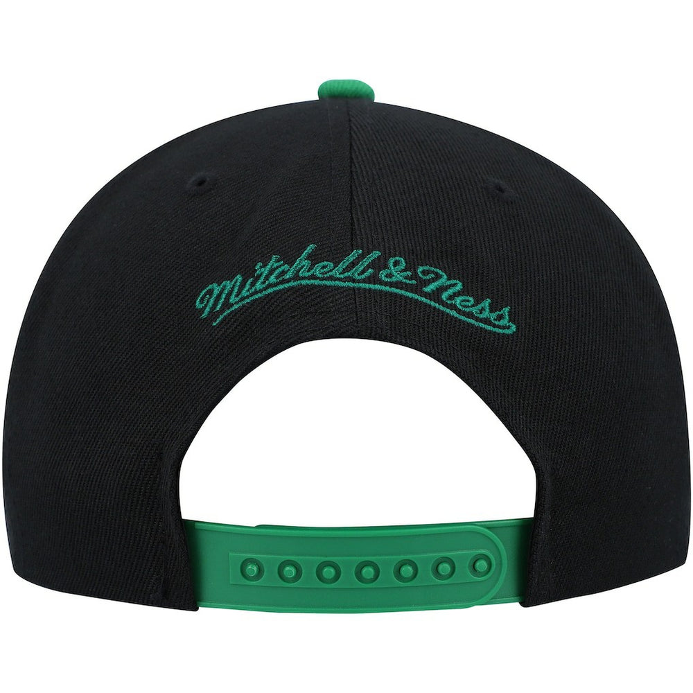 Boston Celtics Side Core 2.0 Snapback Hat Black/Green | Mitchell & Ness Near Me