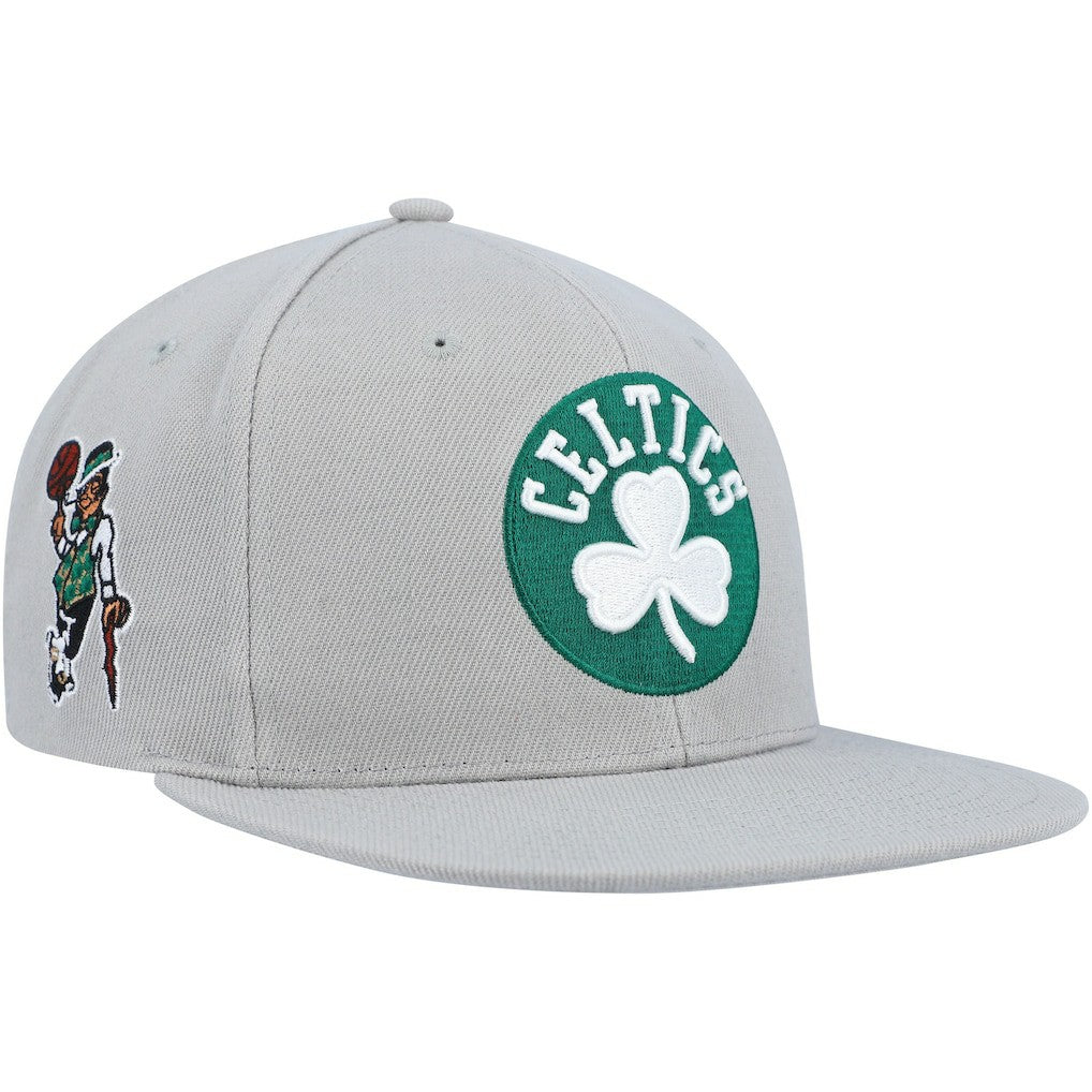 Boston Celtics Side Core 2.0 Snapback Hat Gray | Mitchell & Ness outlet