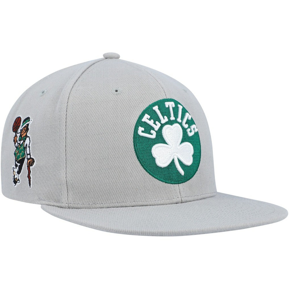 Boston Celtics Side Core 2.0 Snapback Hat Gray | Mitchell & Ness outlet